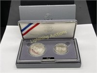 1991 U.S. MOUNT RUSHMORE TWO COIN PROOF SET