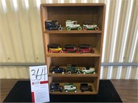 12 ERTL Miniature Trucks With Case