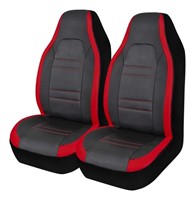 AutoTrends High Back Faux Leather Sporty Seat Cove