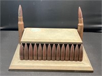 Extremely heavy desk pen organizer ammunition ammo