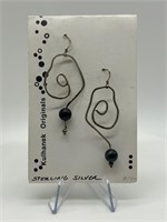 Sharon Kulhanek Sterling Silver Abstract Earrings
