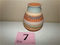signed mexican pottery vase