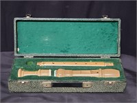 Vintage Moeck wood recorder w/ case, Germany,