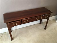 Link-Taylor Solid Mahogany 3 Drawer Sofa Table