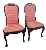 PAIR OF 19th CENTURY QUEEN ANNE SIDE CHAIRS