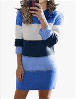 New (Size L) Women's Winter Sweater Dress Wrap