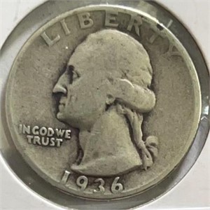 1936 Washington Quarter Silver