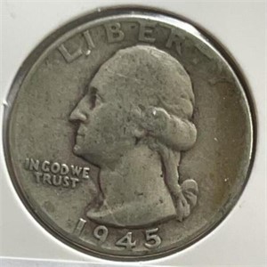 1945 Washington Quarter Silver