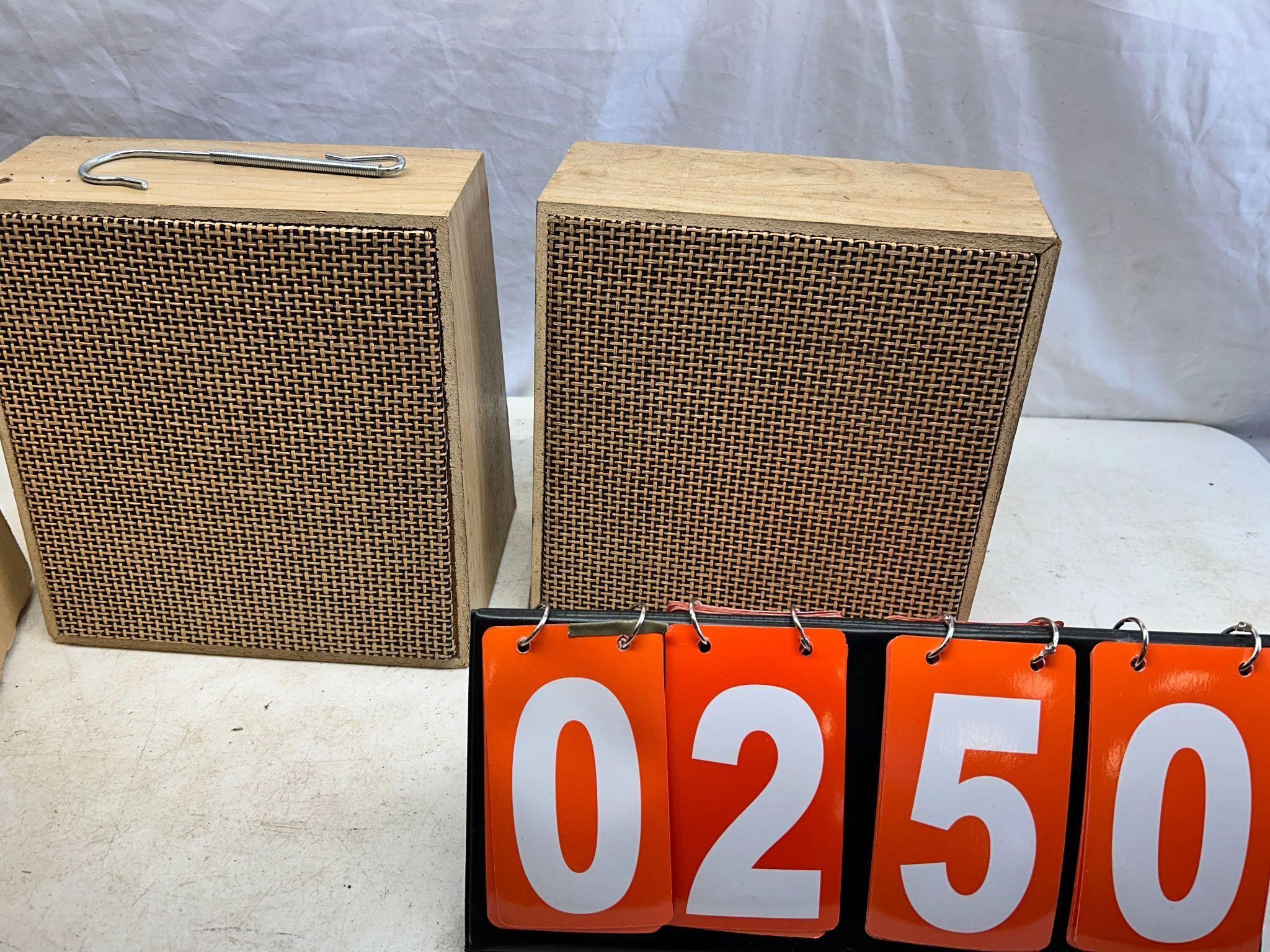 2 speakers  10 1/2 x 10 1/2