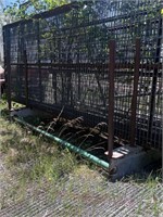 10‘ x 6‘ iron  rack, gates not included