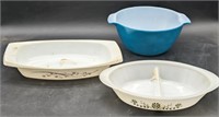 (JL) Fire King, Pyrex, and glasbake dishes