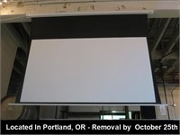8' WALL MOUNTED PROJECTION SCREEN (BUYER WILL
