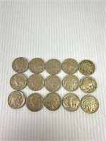 15 Buffalo Nickels