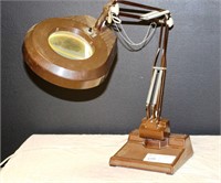 Lamp with Magnifying Glass