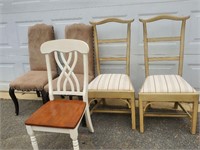 lot of 5 chairs
