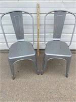 2 -Metal Chairs