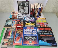 Star Trek book, cd, cassette, magazine & photo lot