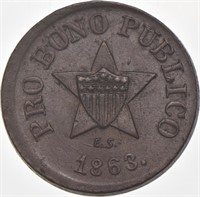 1863 Pro Bono Publico NY Civil War Token