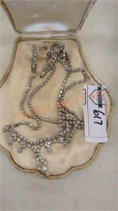 Vintage rhinestone costume jewelry lot