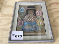 DEGRAZIA WATER COLOR FRAMED PRINT