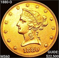 1880-O $10 Gold Eagle UNCIRCULATED