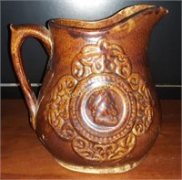 Bennington pottery Pitcher Brown Glaze