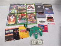 Video Game Lot - Xbox, Nintendo 64 Controller,