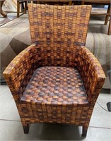 39 - WOVEN STYLE ARM CHAIR