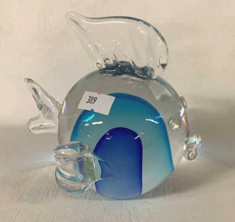 BLUE FISH PAPERWEIGHT