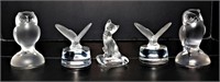 Sevres & Goebel Crystal Animal Figurines