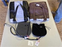 (4) New Large and Small Hand Bags