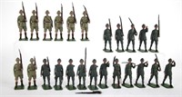 TWENTY FOUR BRITAIN LEAD SOLDIERS