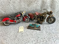 3 Indian Chief motorcycle toys