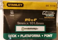 #10×4 Deck Screws New Box