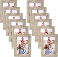 Giftgarden 12 Pack 3.5x5 Picture Frame Distressed