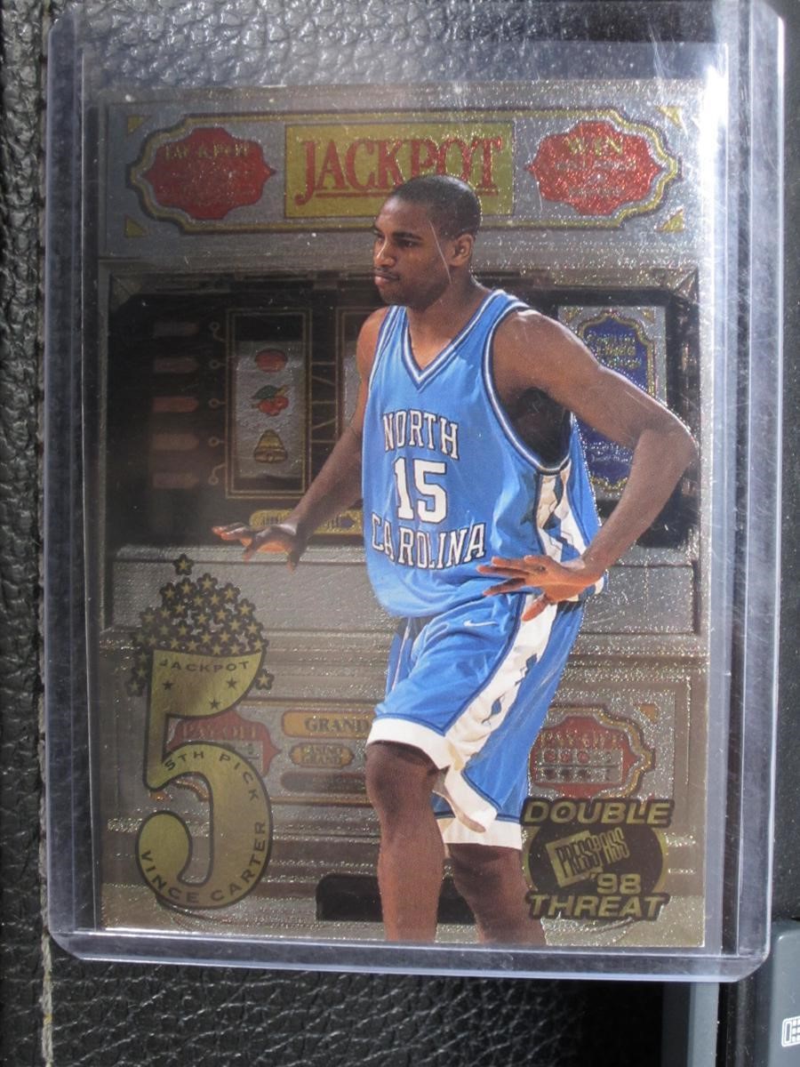 1998-99 PRESS PASS VINCE CARTER JACKPOT FOIL RC