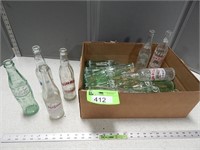Assorted pop bottles