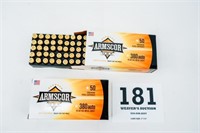 100 RNDS OF ARMS CORE 380 ACP 95 GR FMJ