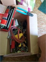 Box of tools w/gun cleaner