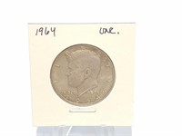 1964 KENNEDY HALF DOLLAR 90% SILVER COIN
