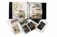 A BINDER OF ANTIQUE JEWISH POSTCARDS