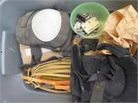 TOTE - KNEE PADS, EXTENSION CORD, GFCI BOXES AND