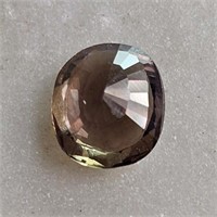 CERT 0.67 Ct Faceted Heated Blue Sapphire, Oval Sh