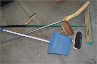 brooms and dust pan