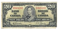 1937 Canada $20 Bank Note