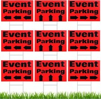3 Packs of 12 Pcs Event Parking Signs