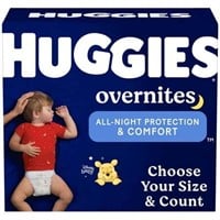 Huggies Overnites Diapers  Size 5 (27+ lbs)  74 Ct