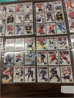 10 Pages of Asst. Hockey Cards