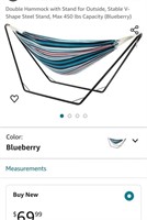 Double Hammock with Stand for Outside, Stable