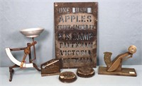Antique Egg Scale, Stencil + Paperweights